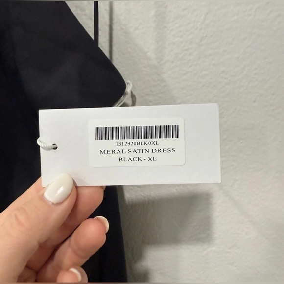 NWT Reformation Meral Satin Hatler Dress in XL - Picture 7 of 10